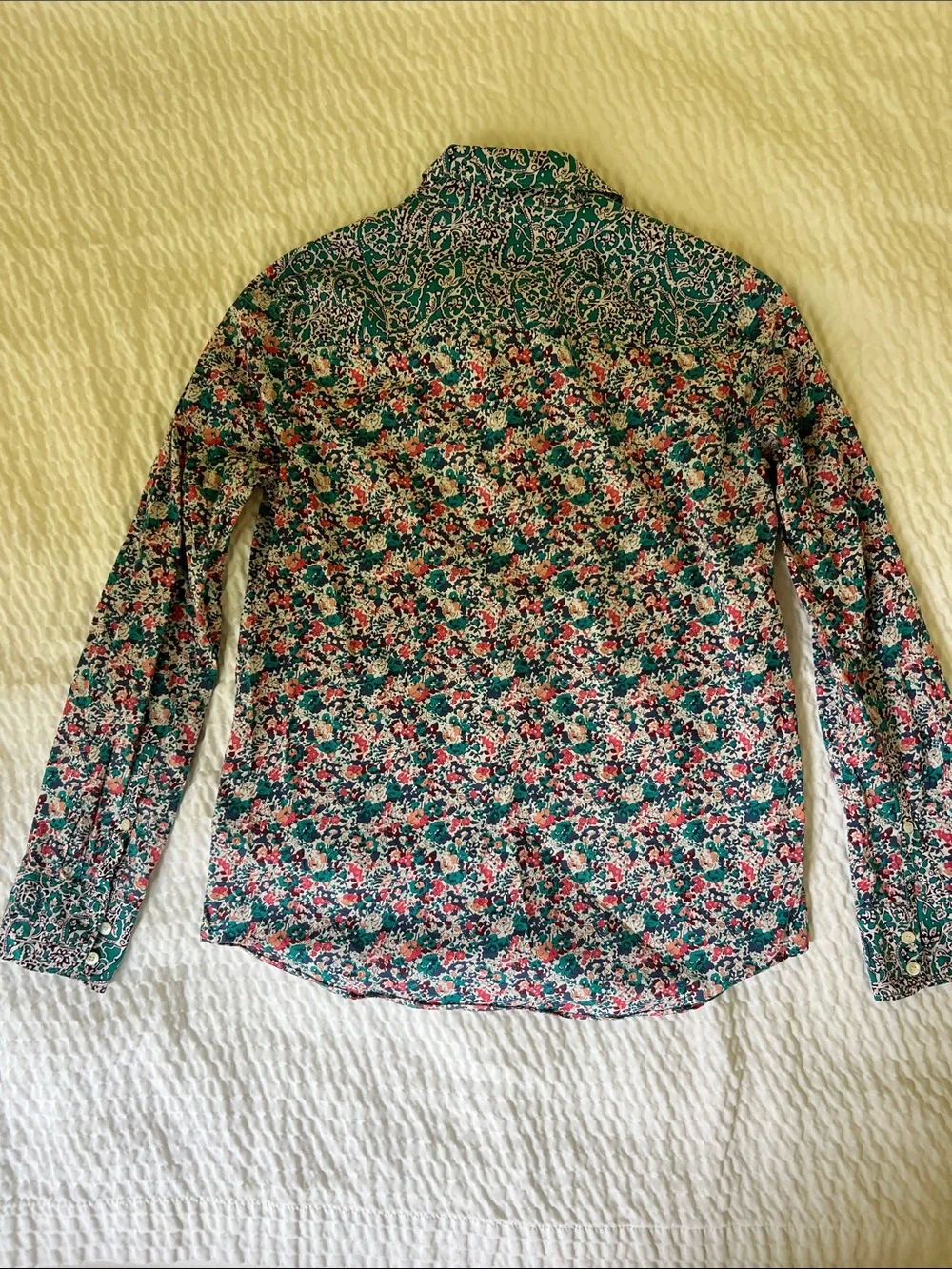 J. Crew Liberty Arts Fabric Isborella Floral 100% Cotton Shirt - sz 4